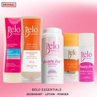 Belo Roll On Deodorant 40ml, Lotion 100ml and Belo Deo Beauty Powder 80g, Belo Tinted Sunscreen 10ml