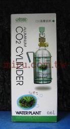 【西高地水族坊】ISTA伊士達 CO2高壓鋁合金鋼瓶(鋁瓶)(附單錶微調及掛架) (0.6L)