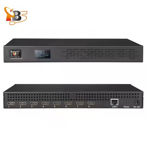 TBS2808X 8 Channel 4K 30Hz H.265/H.264 HDMI Video Encoder Support HTTP|HLS(M3U8)|SRT|UDP|RTMP Output
