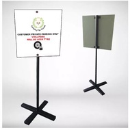 SIGNAGE METAL STAND DIY X BASE (CUSTOMER PRIVATE PARKING ONLY)