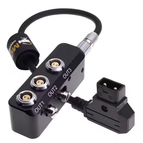 D-tap to 0B 2pin Power Cable to 4x 0B 2Pin Female Out Power Splitter Box for Arri Alexa Steadicam Te