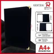 KENTZAI Signing Ceremony Folder -  A4 Doc Holder VELVET - Black / Majlis Menandatangani Perjanjian M