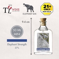 Elephant Gin Miniature Mini 50ml 5cl ABV: 35-57% ✔Duty paid 100% ORIGINAL (Germany)