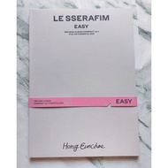 LE SSERAFIM-EASY Album COMPACT Version Eunchae Cover Unpacked No Kpop CD Card Unsha