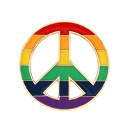 POMELOGBV LGBT เข็มกลัดยีนส์เข็มกลัดรุ้งเข็มกลัดคอเสื้อของขวัญเคลือบเข็มกลัดติดเสื้อสันติภาพและความรัก