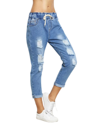 Quần Baggy Jean Nữ Rách M42 Bigsize