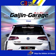 Gaijin garage japanese car sticker / cs696