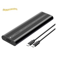 M.2  NVME SSD Enclosure Tool-Free  USB3.2 Type C 20Gbps External Solid State Enclosure Adapter for 2