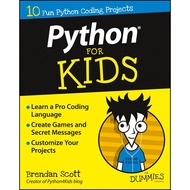 [100% Original Books] - Python For Kids For Dummies by Brendan Scott (US edition, paperback)