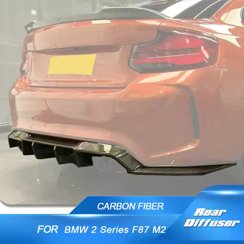 Carbon Fiber Rear Lip Diffuser for BMW F87 M2 M2C Competition Coupe 2016-2018 Valance Lower Bumper D