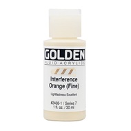 Golden Artist Fluid Acrylic Paint - Interference Orange (Fine Fluid), 1oz