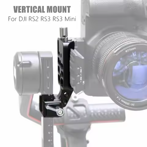 RS3 Vertical Mount Stand with Quick Release Rail Clamp, Camera Vertical Shooting Plate for DJI RS2 R