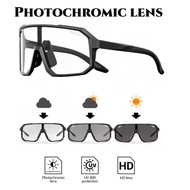 Unisex Cycling/Running Photochromic Sunglasses - UV400 Protective Glasses  Cermin Mata Hitam Photoch