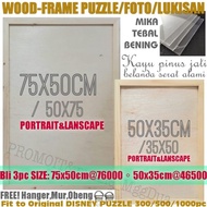 WOOD-FRAME "HARMONY" ELEGANT for Puzzle,Photo,Paint...75x50/ 50x35cm
