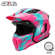 Gille YM 926 Series Squadron Solid helmet motorcycle full face helmet for motorcycle original dual visor Free Iridium Silver Lens