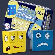 Emoji Cube Face Expression Changing Puzzle Block for Kids