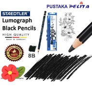 Staedtler Mars Lumograph Black Pencils 8B (100B-8B) 1PC ( SEBATANG )