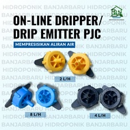 DRIPPER EMITTER DRIP PCJ IRRIGATION DRIP 2L/H, 4L/H, 8L/H PLANT FERTIGATION