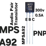 Mpsa92 Transistor Pnp 0.5A 300V Mps A92 Mpsa 92 Mp Sa92