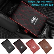 Hyundai Car Central armrest diamond shaped leather height increasing pad anti slip pad i10 Kona Getz