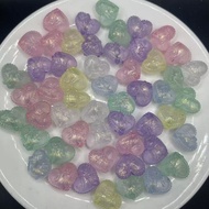 250gram-C-TRANSPARENT GLITTERY BEADS CHARMS FOR MAKING DIY ACCESSORIES