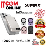 SUPERV MAGNETIC WIRELESS CHARGE POWER BANK (10000MAH 8000MAH/9000MAH)