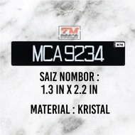 COD K78 Ready Stock In My🔥Nombor Plate kereta 3D Crystal /Car Number plate 3D Crystal