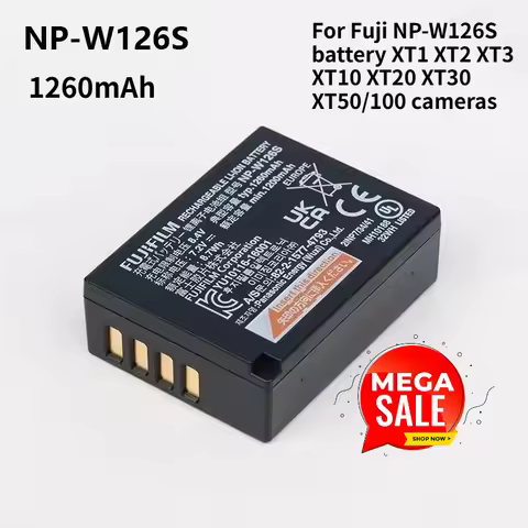 NP-W126S Li-ion Replacement Battery For Fujifilm XT1 XT2 XT3 XT10 XT20 XT30 XT50 XT100 Photography C