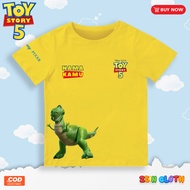 KATUN Rex Toy Story 5 Kids T-Shirt Cotton 30s Rex Toy Story 5 Kids Clothes for Boys and Girls Unisex