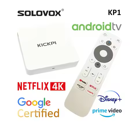 SOLOVOX Androidtv 11 KP1 Box Google Certified Netflix 4K Full HD Supported DDR4 2G RAM 32G ROM KICKP