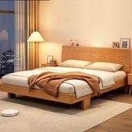 🇸🇬⚡ Oak Bed Frame Solid Wood Bed Frame Bed Frame With Mattress Super Single/Queen/King Bed Frame Wooden Bed Frame