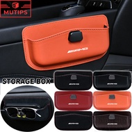 Mercedes Benz AMG Car Phone Glasses Organizer Center Console Storage Box Sunglasses Holder Auto Inte