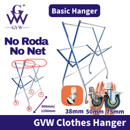 GVW【9113/9114】Foldable Stainless Steel Clothes Hanger Clothes Drying Rack Rak Penyidai Baju Ampaian 