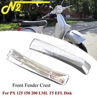 N2 Scooter Motorcycle Front Fender Bumper Crest Trim Nose Cover Mudguard Decoration Mount Strip For 