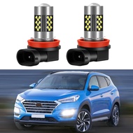 2pcs Led Car Fog Lamp for Hyundai Tucson 2016 2017 2018 2019 2020 2021 Front Fog Light Bulb Car Acce