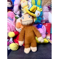 Curious George Hat Plushie Keychain