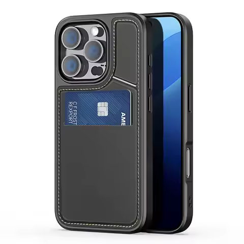 Dux Ducis Multi-function Card Slot Stand Holder Leather Case For Iphone 16 15 14 Plus Pro Max Magsaf