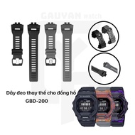 Replacement silicone strap for Gshock GBD-200 watch