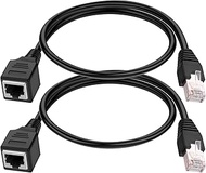 Ethernet Extension Cable - iGreely 2Pack Ethernet LAN Male to Female Network Cable RJ45 Cat6 Extensi