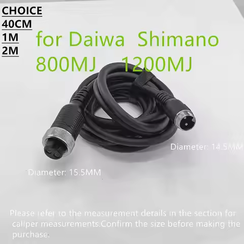 for Daiwa Tanacom Seaborg Shimano800MJ 1200MJ Plays ForceMaster Electric Reels Power Cable