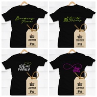 T-shirt Family Day Birthday & Rewang - Custom Black Shirt - Twin Castling