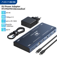 Acasis 13-In-1 Dual 4K HDMI Displaylink USB-C แล็ปท็อปฮับสำหรับ Mac