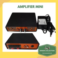 Mini Amplifier I Assembled Amplifier I Mini Power Amplifier 12 volt stereo - Black Orange
