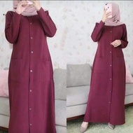 Kim6w gladys Dress C O D Plain Pocket Latest Maxy Dress Muslim fashionista In Fashion viral Sent On The Day