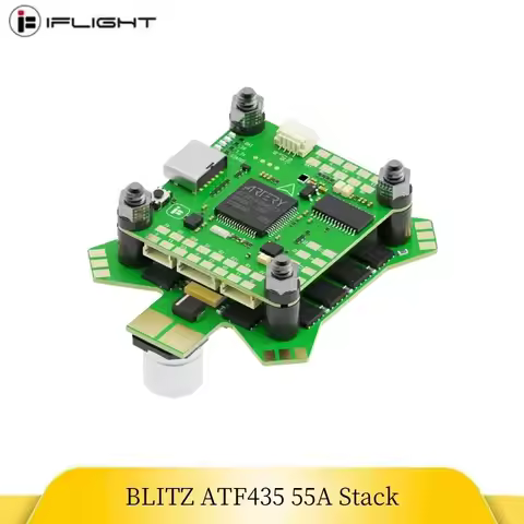 iFlight BLITZ ATF435 55A Stack BLITZ ATF435 Flight Controller with BLITZ E55S 4-IN-1 2-6S ESC for RC