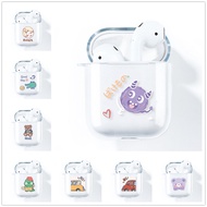 Caseหมีน่ารัก AirPods1 / 2  /3 / Pro 2 การ์ตูน TPU Case AirPods ปลอกหุ้มสัตว์น่ารักหูฟัง Apple AirPods Pro 2 ปลอกซิลิโคนอ่อนใส