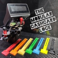 OBU cashcard lock for motorcycle using stock bracket or mount acessories