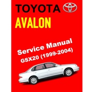 TOYOTA AVALON GSX20 (1999-2004) SERVICE WORKSHOP MANUAL