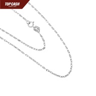 TB9 Top Cash Jewellery 18K White Gold Button Chain