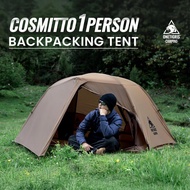 OneTigris COSMITTO 1 Person Camping Tent Lightweight Waterproof Double Layer 3 Season Tent for Outdo